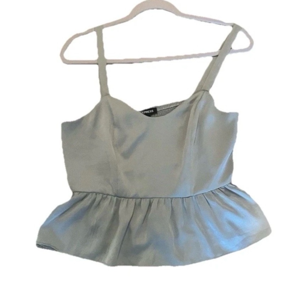Express Light Aqua Green Camisole Top Size Medium